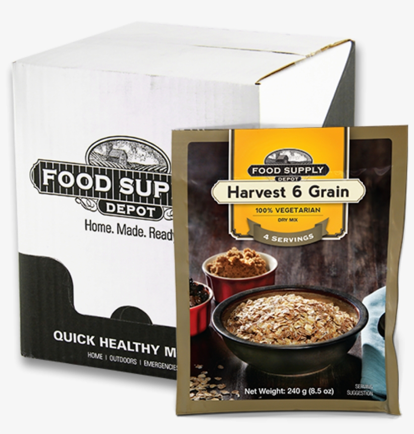 Harvest 6 Grain Multigrain Cereal Box - Food Supply Depot Food Supply - Artisan Oatmeal Bucket, transparent png