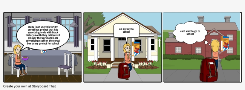 Cereal Box - Storyboard, transparent png