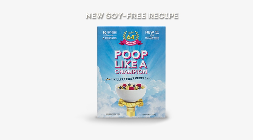 Poop Like A Champion Cereal, transparent png