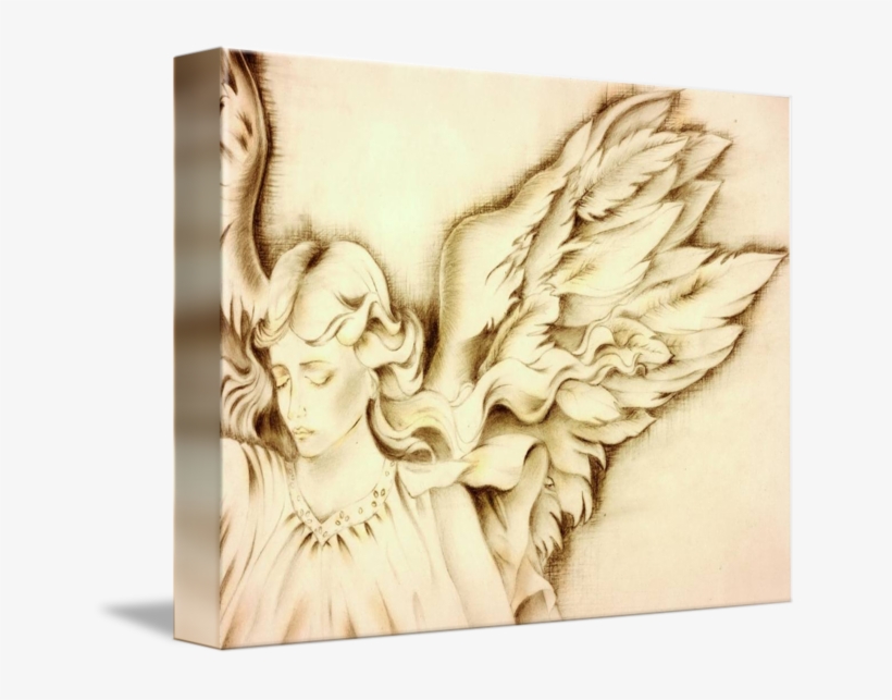 Angel By Paintingwithstars Clip Free Download - Angel Wings Drawing, transparent png