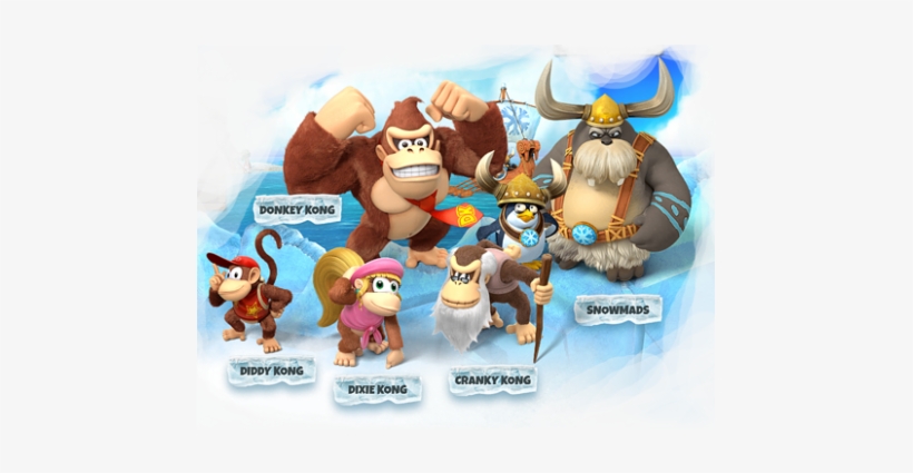 The Frozen Few - Donkey Kong Diddy Kong Dixie Kong Cranky Kong, transparent png
