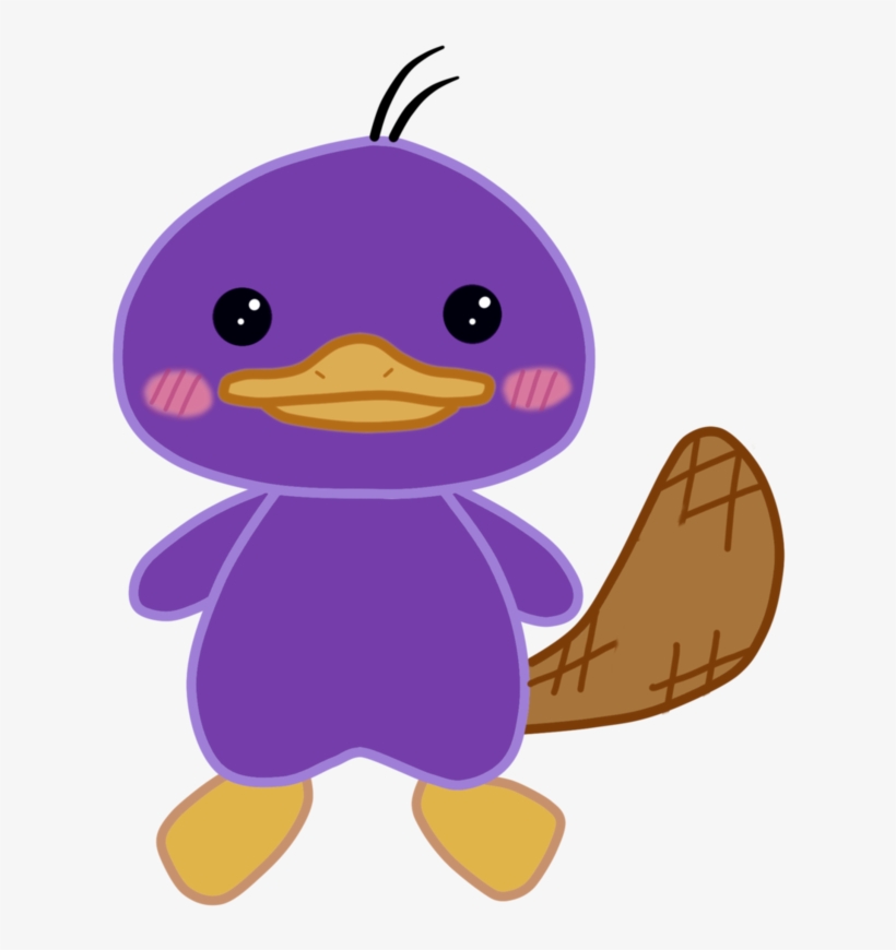 Kawaii Platypus By Elekmario On Deviantart Svg Freeuse - Animated Pictures Of A Platypus, transparent png