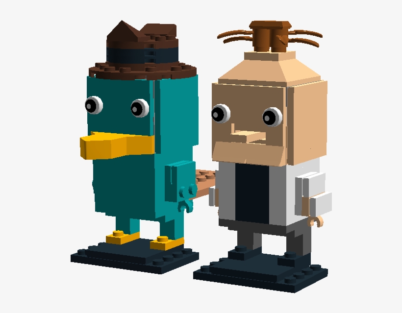 Phineas And Ferb Perry The Platypus Brickheadz - Phineas And Ferb, transparent png