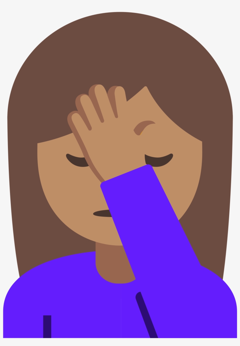 Open - Facepalm Emoji 128 Pixels, transparent png