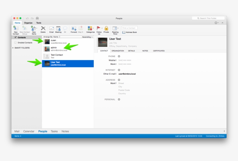 Office 2013 Preview 025 - Contacts Tab In Outlook 2016, transparent png
