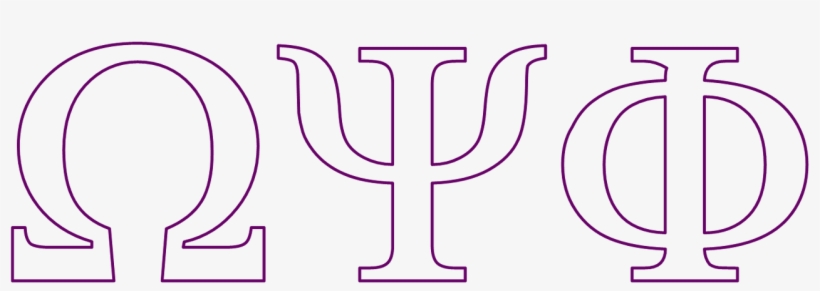 Download Transparent Omega Psi Phi Greek Letter Png Picture Royalty 