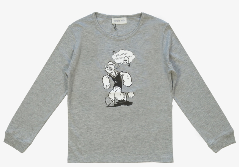 Simple Kids Popeye T-shirt Ls - Long-sleeved T-shirt, transparent png