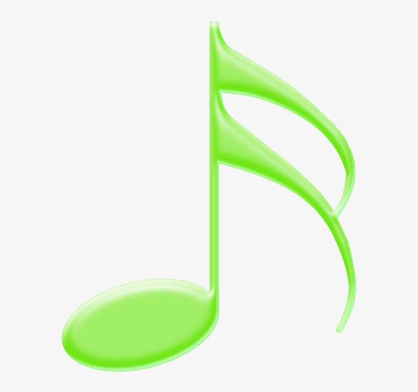 Ampliar Esta Imagen - Nota De Musica Verde, transparent png