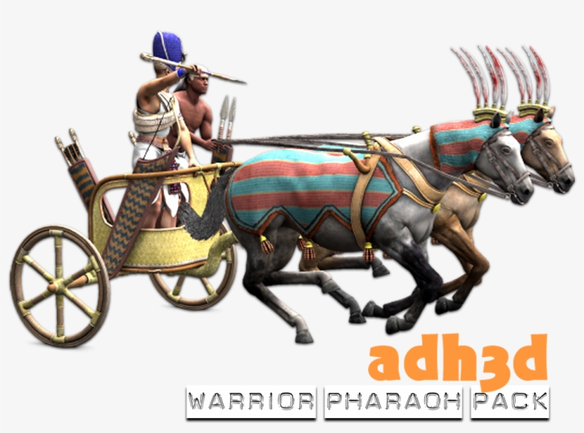 Warrior Pharaoh Pack - Chariot 3d Model, transparent png