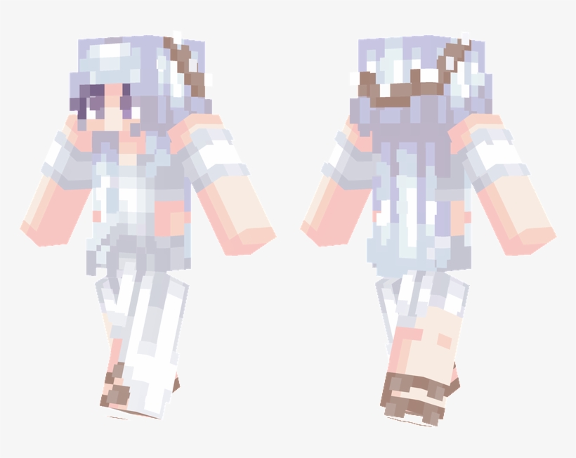 Ice Crystals - Minecraft Girl Skins, transparent png