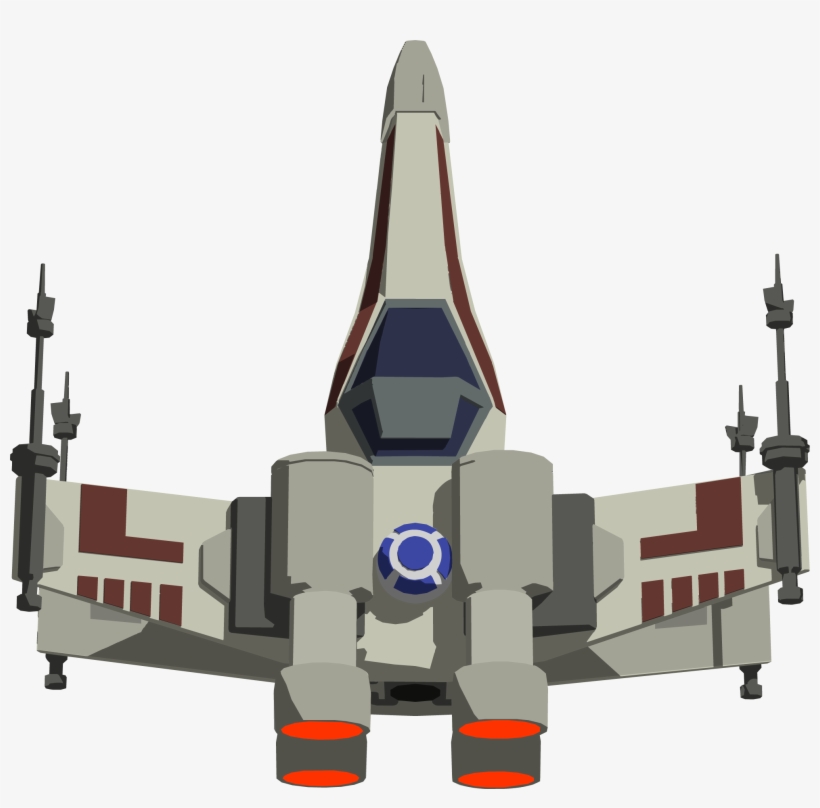 X Wing Game Fighter - Star Wars X Wing Sprite, transparent png