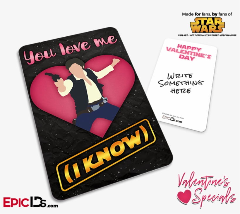 Pocket Sized Premium Valentines Day Star Wars 'light - Star Wars, transparent png