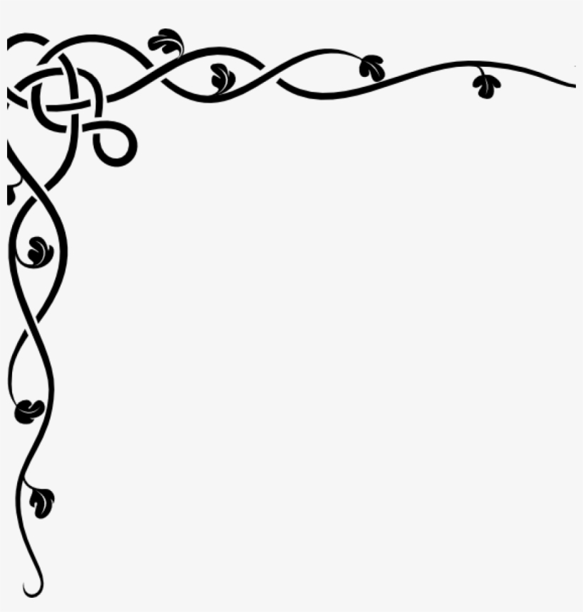 Corner Swirls Simple Corner Swirls Clipart Panda Free - Bordas Para Convite De Casamento, transparent png