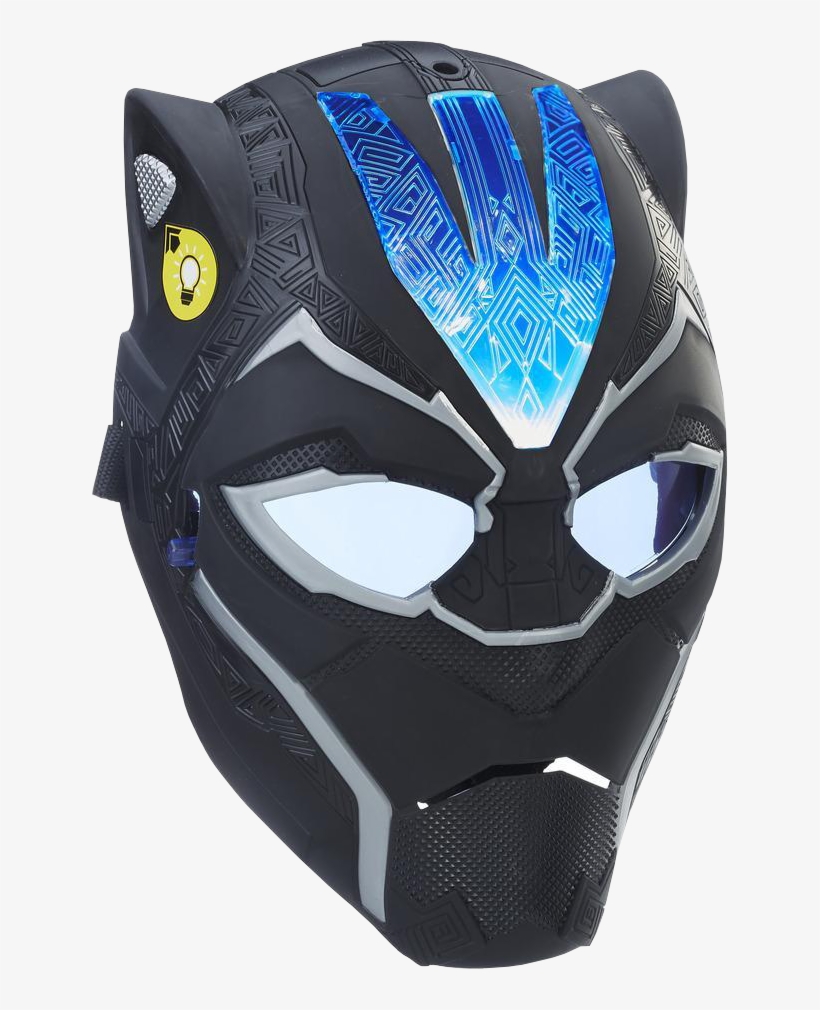 Black - Black Panther Mask Kids, transparent png