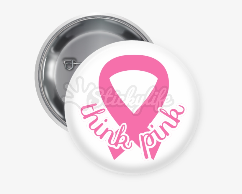 Think Pink Button - Thanksgiving, transparent png