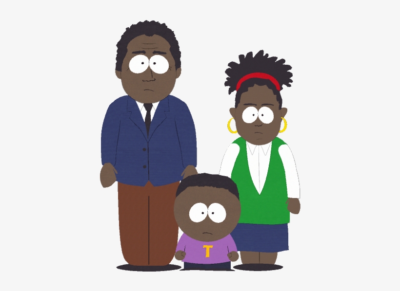 Black-family - South Park Black Family, transparent png
