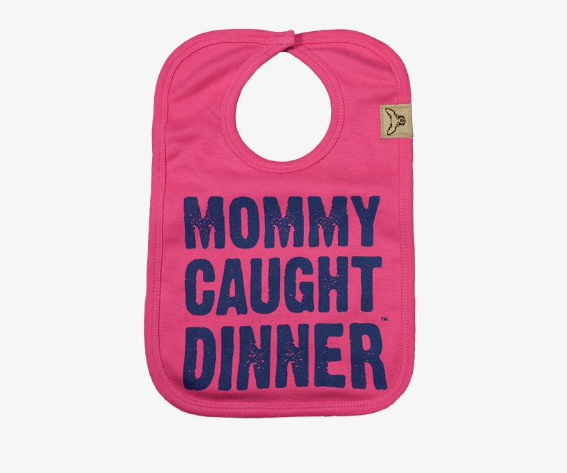 Button Buck Pink Mommy Caught Dinner Bib1 - Boss Mens, transparent png