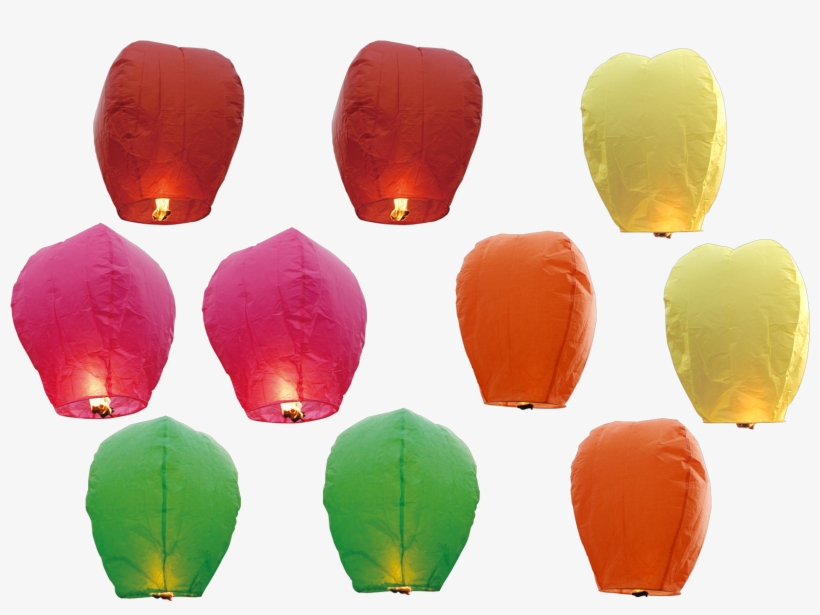Colored Sky Lantern, transparent png