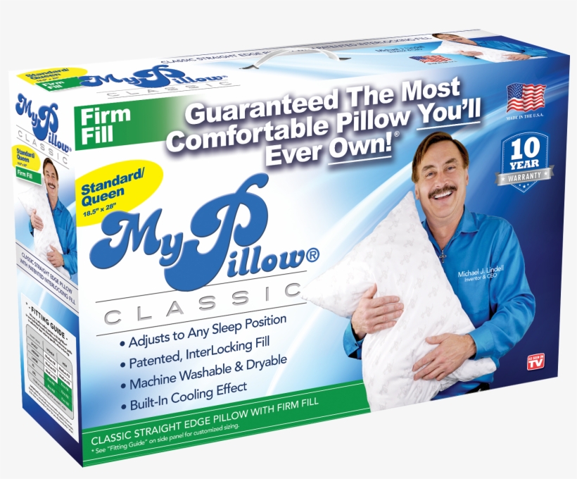 My Pillow Standard Queen Size, Medium Fill As Seen - Mypillow Firm Fill Pillow, Standard/queen, transparent png