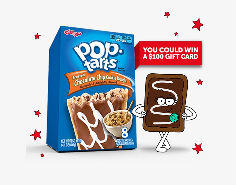 I Just Voted For Chocolate Chip Cookie Dough - Chocolate Chip Cookie Pop Tart, transparent png