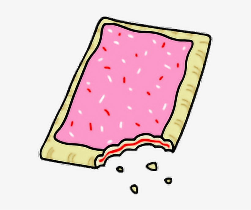 Poptart Cute Strawberry Strawberrypoptart Kawaii Cartoo - Strawberry Pop Tart Cartoon, transparent png