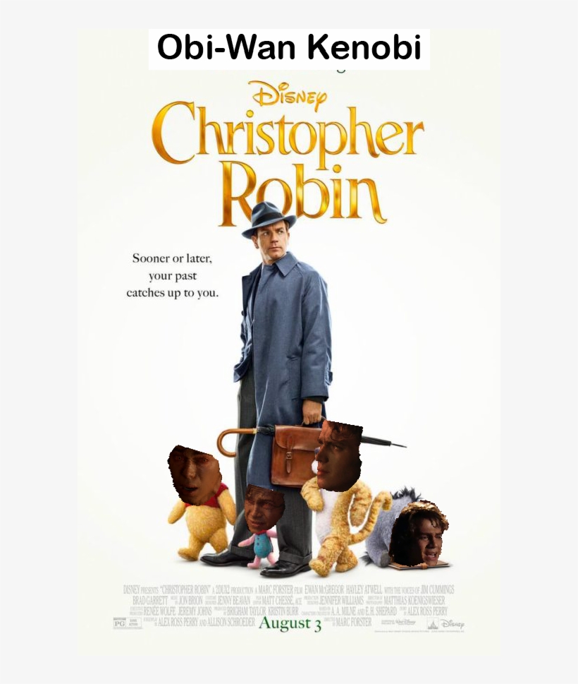 Obi-wan Cannot Outrun His Past - Christopher Robin Movie, transparent png