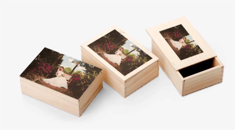 Optional Borders - Wooden Box 4 Colour Printing, transparent png