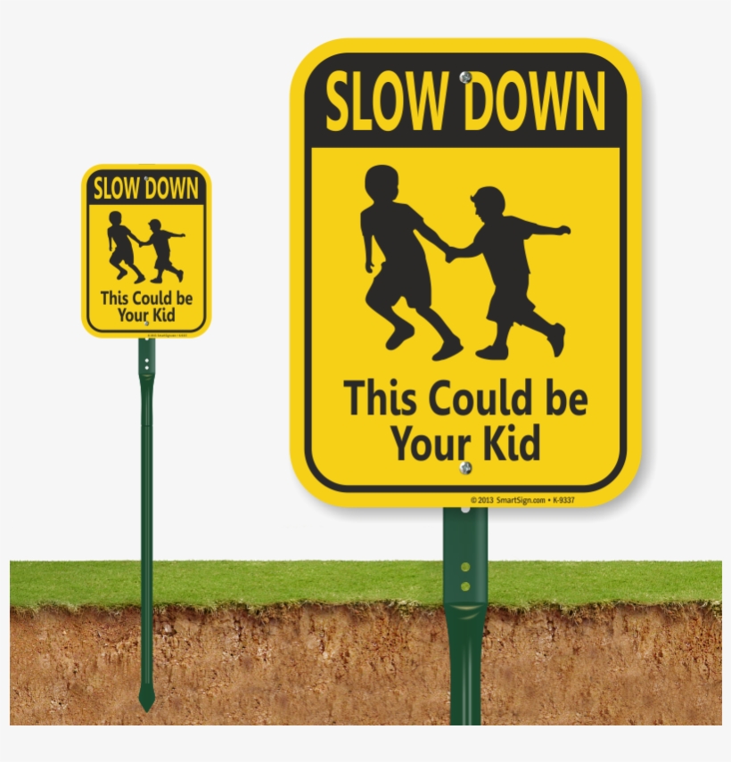 Slow Down Kids Running Lawn Sign - Dont Pick Flowers Signage, transparent png