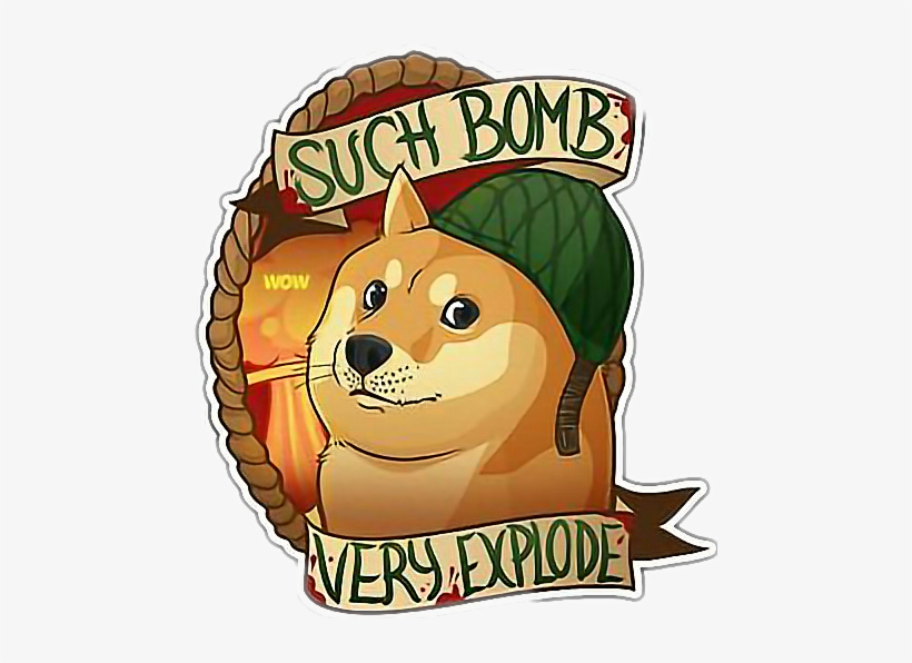 Such Bomb Very Explode Sticker, transparent png