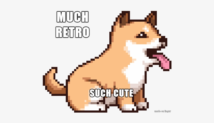 Retro Doge - Cute Cat Girl Gif, transparent png