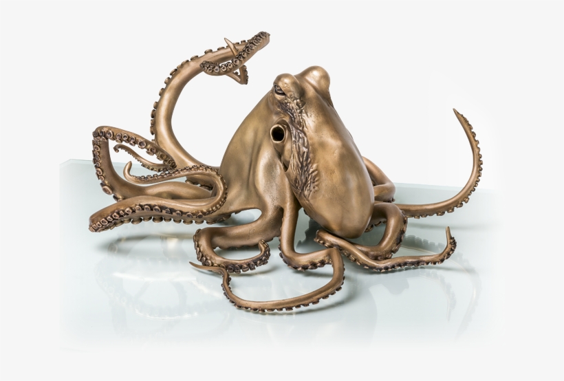 Bronzefigur Octopus Von Viktor Palus - Bronze, transparent png
