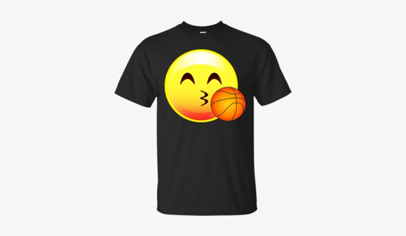 Emoji Love For Basketball T-shirt - Witches Ride A Horse, transparent png