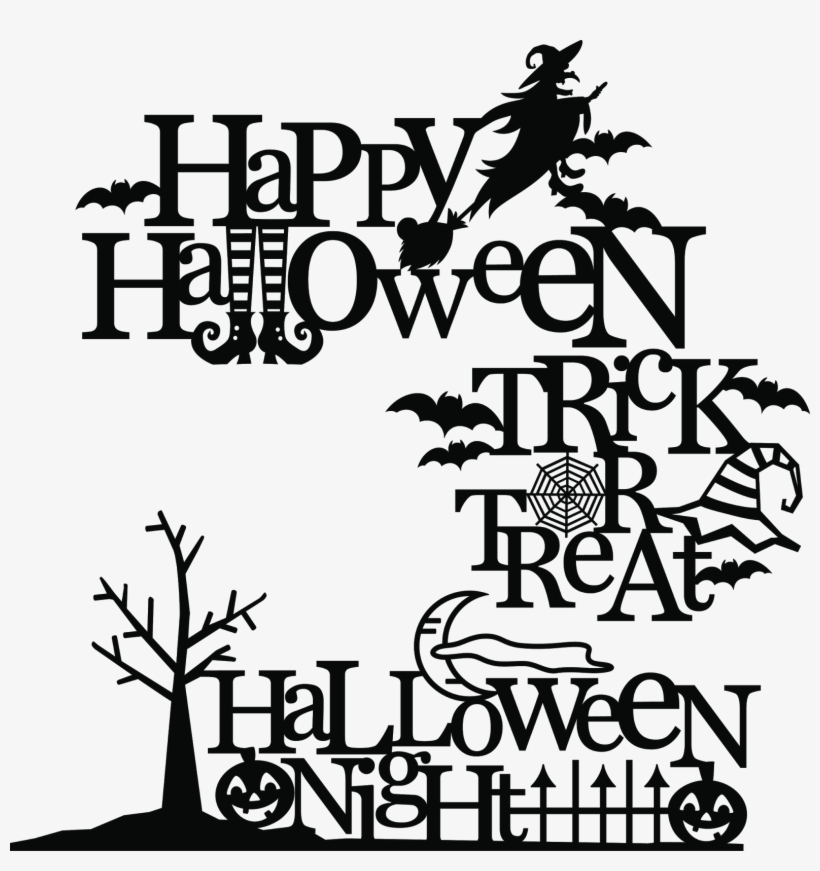 It's Only Free For Today, So Make Sure You Go Grab - Happy Halloween Silhouettes, transparent png