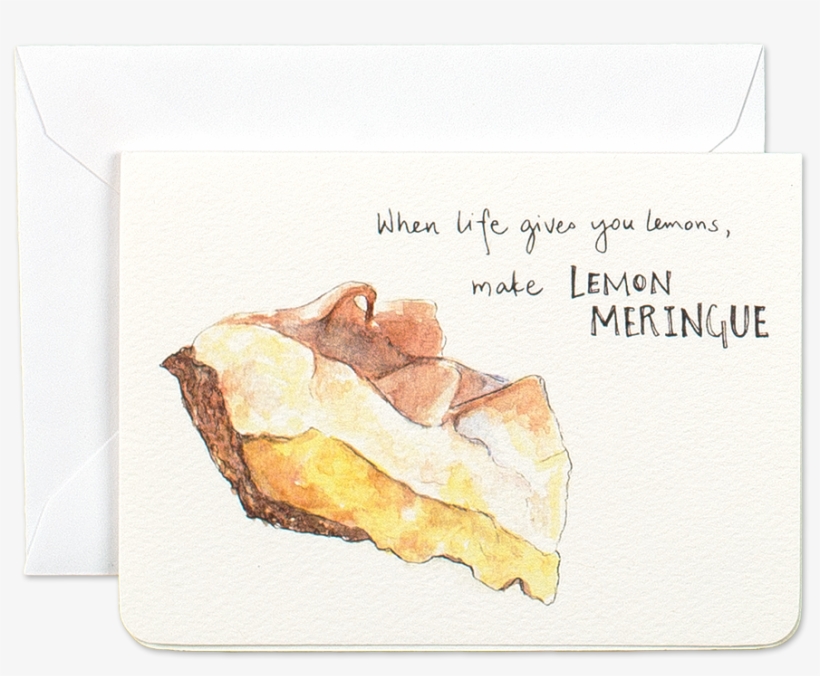 Make Lemon Meringue Mini Card - Lemon Meringue Pie, transparent png