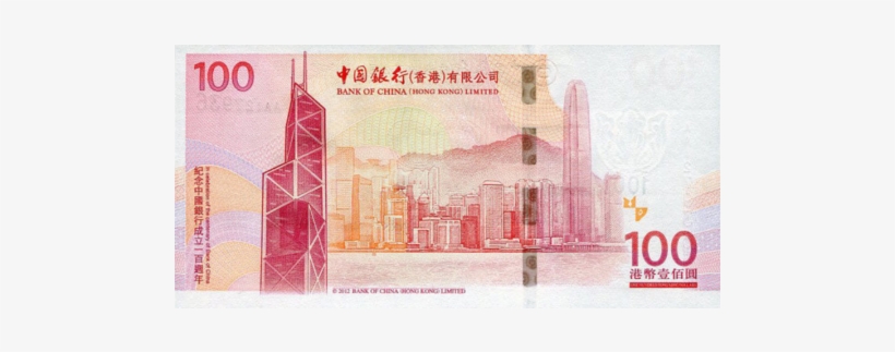 ** Pnew Hong Kong 100 Dollars Year 2018 (comm - Bank Of China, transparent png