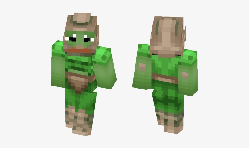 Doom Guy Pepe - Minecraft Skin Joker, transparent png