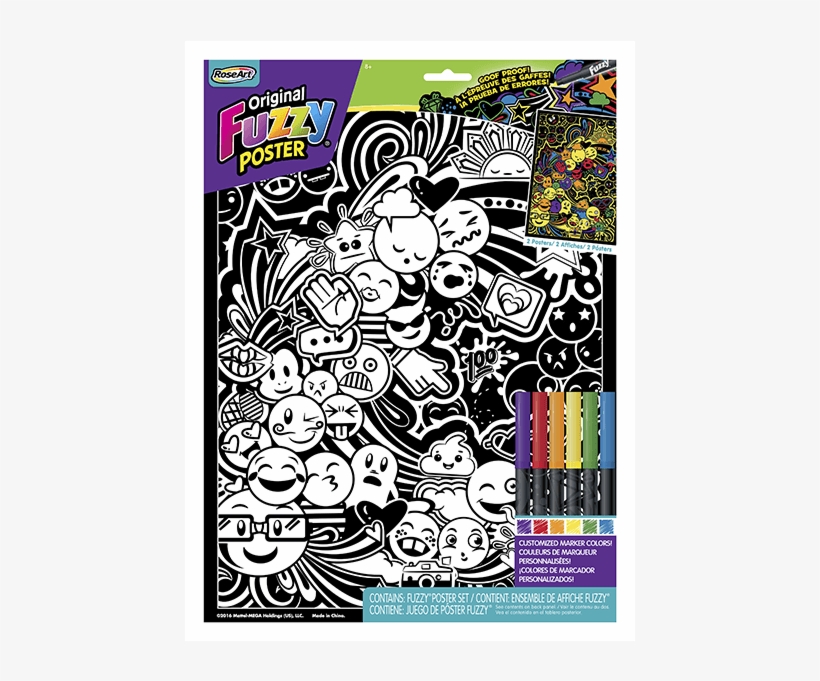 Mattel Fjb08 Roseart Fuzzy Super Tip Markers (24 Count), transparent png