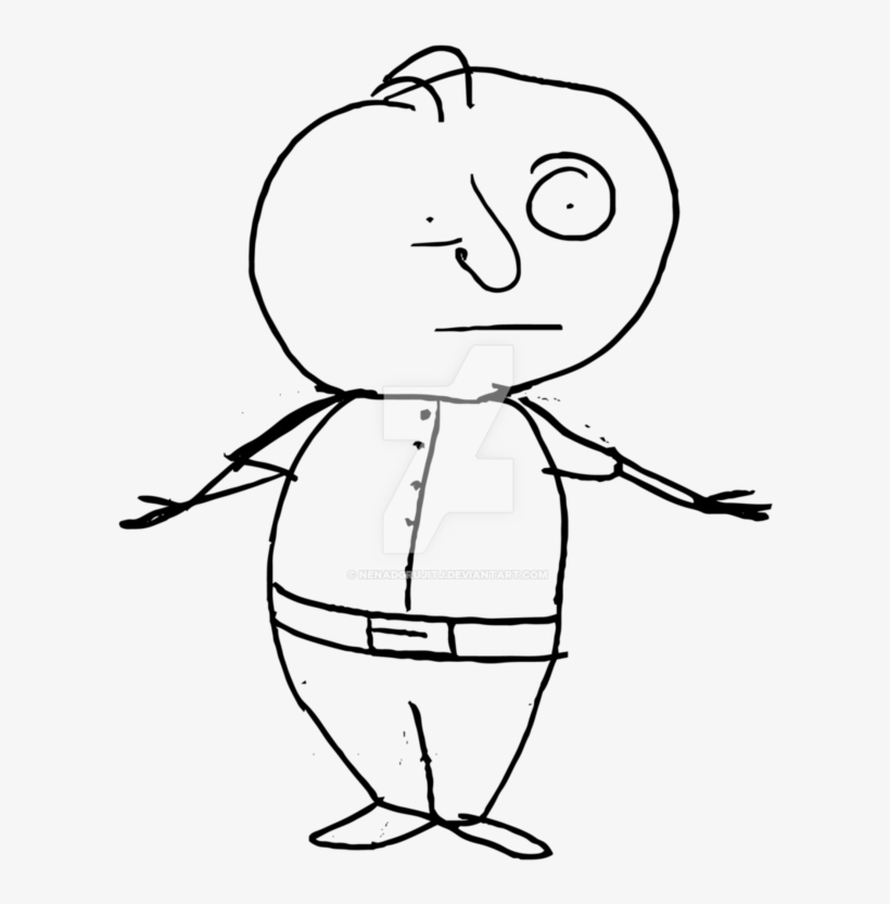 Badly Drawn Man By Nenadgrujitj On Deviantart - Cartoon, transparent png