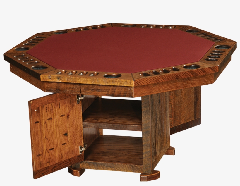 Barnwood Poker Table - Barnwood Poker Table - Fireside Lodge Furniture, transparent png