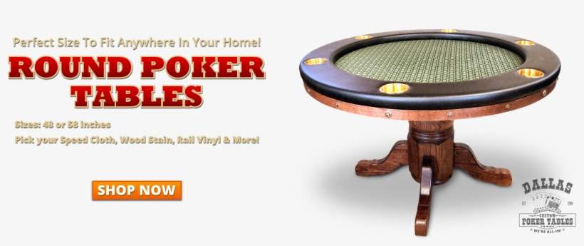 Welcome To Dallas Custom Poker Tables - Poker Table, transparent png