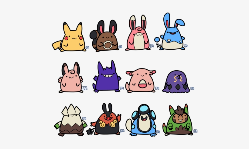 Pikachu Pokemon My Art Gengar Pignite Chansey Azumarill - Pokemon Doodles, transparent png