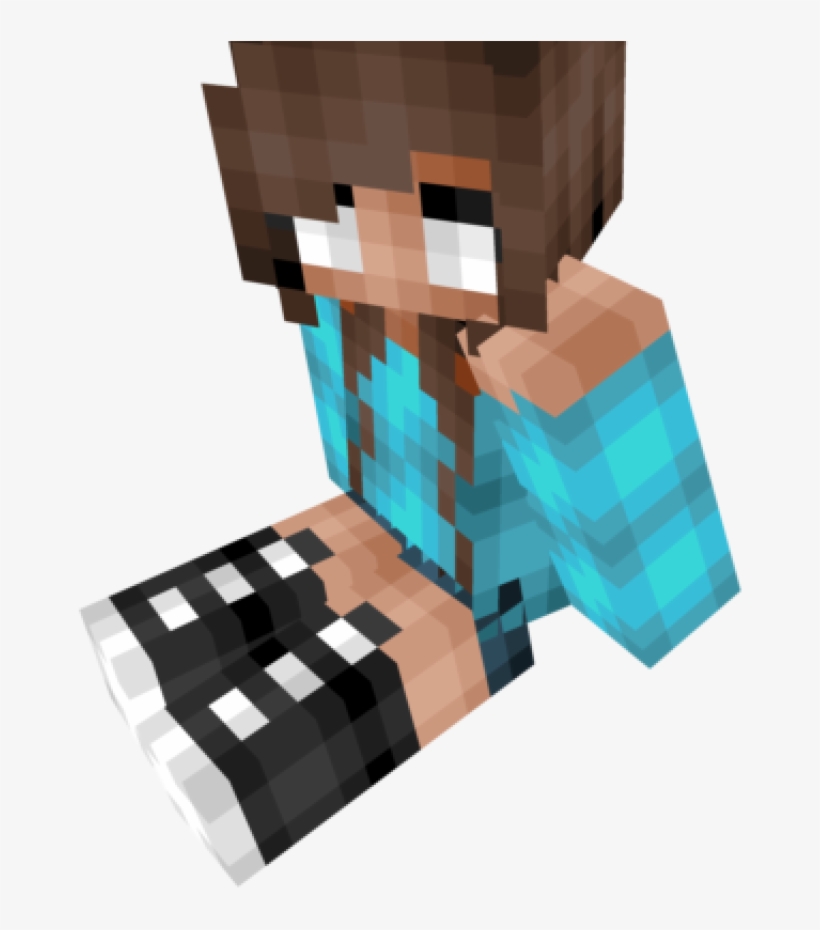 Herobrine's Daughter Minecraft Skin - Graphic Design, transparent png