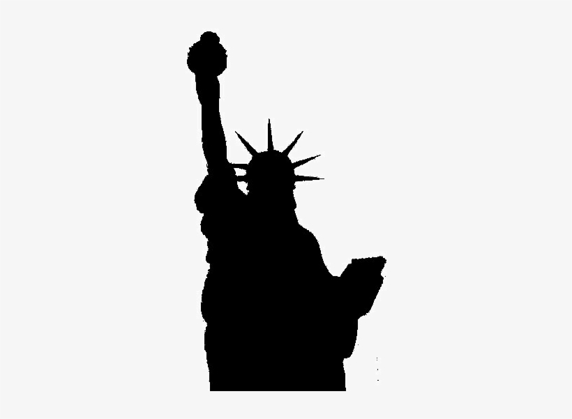 Statue Of Liberty Png Night - Statue Of Liberty Silhouette Png, transparent png