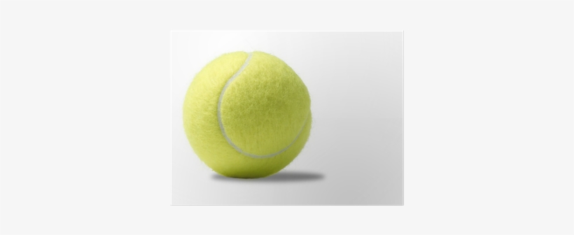Yellow Tennis Ball On A White Background Poster • Pixers® - Soft Tennis, transparent png