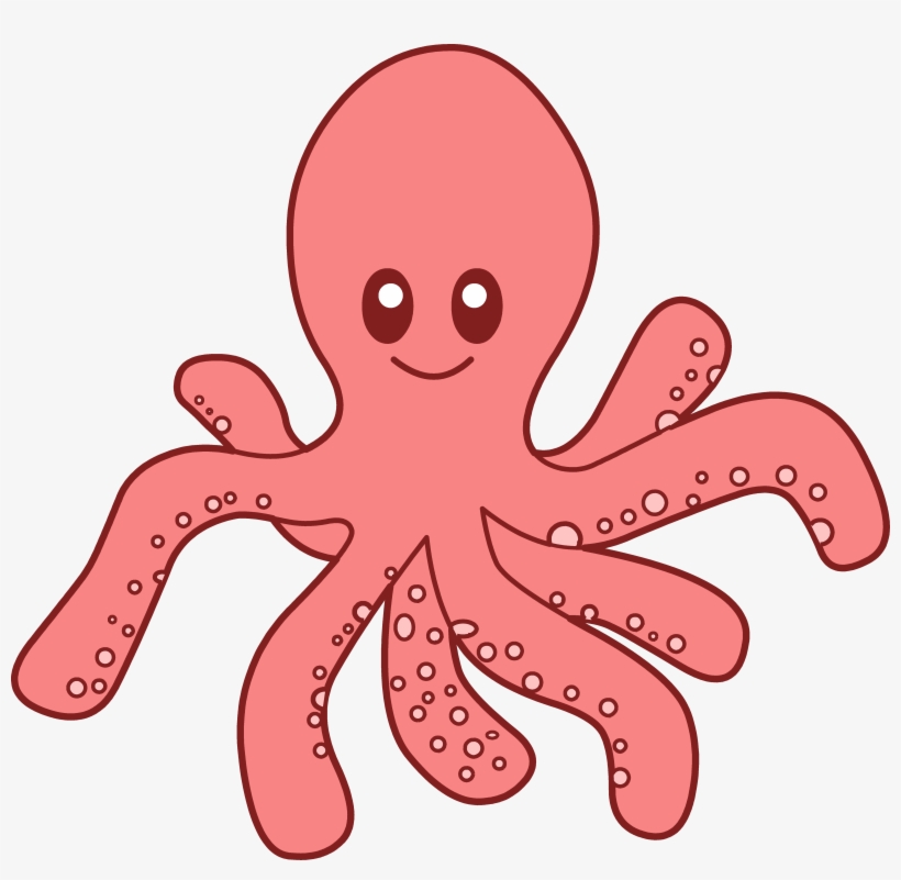 Octopus Cartoon Png - Octopus Clip Art Pink, transparent png