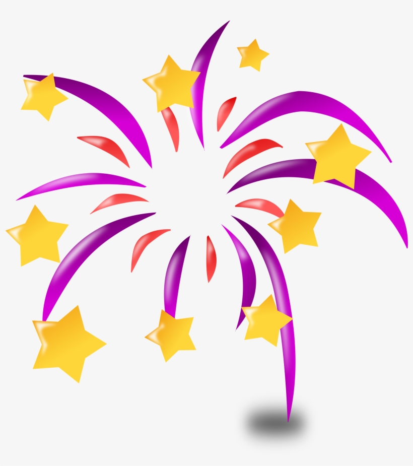 Vector Black And White Library Fireworks - New Years Icon, transparent png