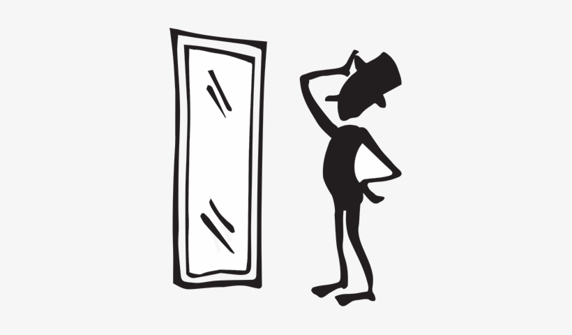 Looking In The Mirror - Looking In The Mirror Transparent, transparent png