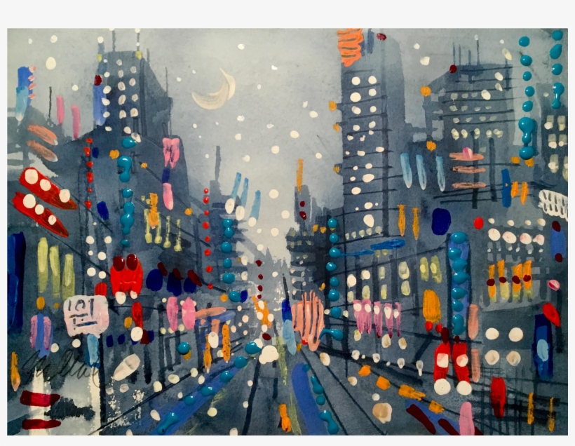 "celebration City" Original Watercolor Painting On - Creative Arts, transparent png