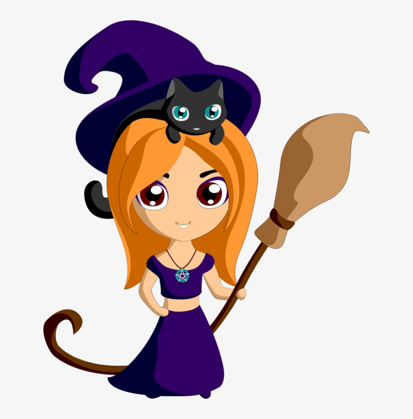 Video Halloween Witch Painting Public Domain - Witch, transparent png