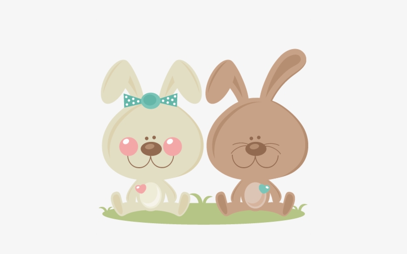 Bunny - Kate's Cuttables Hearts Clipart, transparent png